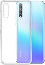 Mobilize Gelly Doorzichtig Telefoonhoesje geschikt voor Huawei P Smart S Hoesje Flexibel TPU Backcover - Transparant