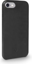 Apple iPhone 7 Hoesje - Twelve South - Relaxed Serie - Echt Leer Backcover - Zwart - Hoesje Geschikt Voor Apple iPhone 7