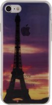 Apple iPhone 8 Hoesje - Xccess - Serie - TPU Backcover - Clear Paris - Hoesje Geschikt Voor Apple iPhone 8