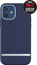 Apple iPhone 12 Hoesje - Richmond & Finch - Serie - Hard Kunststof Backcover - Navy - Hoesje Geschikt Voor Apple iPhone 12