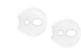 Apple AirPods 1 Hoesje - Xccess - Earbuds Serie - Siliconen Hoesje - Wit - Hoesje Geschikt Voor Apple AirPods 1