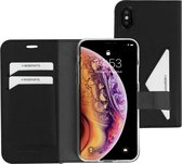 Apple iPhone X/10 Hoesje - Mobiparts - Classic Wallet Serie - Kunstlederen Bookcase - Zwart - Hoesje Geschikt Voor Apple iPhone X/10