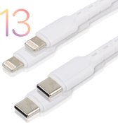 USB-C naar Lightning kabel geschikt voor Apple iPhone (12,13) & iPad - iPhone oplader kabel - lader - 2PACK