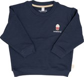 Popcorn Embroidered Sweatshirt - Deep Indigo