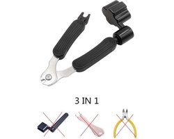 Gitaar tuning tool 3 in 1  | Go Go Gadget | Multifunctioneel | Pin trekker | Snaren knipper | Gitaar stemmen | Zwart