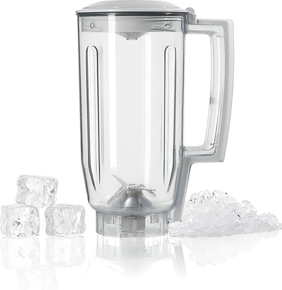 Bosch blenderopzetstuk MUZ5MX1, inhoud 1,25 liter, kunststof, mengt shakes of cocktails, vaatwasmachinebestendig, geschikt voor MUM5 en MUM Series 2 keukenmachine van Bosch — afbeelding 4