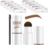 Cosas & Más Wenkbrauw Stempel – Brow Stamp – Make up – Soft brown – Incl. 34 Sjablonen – Waterproof – Cadeau voor haar