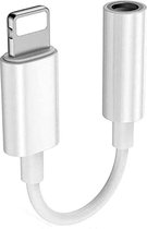 Aux kabel IPhone - Apple Lightning naar Aux Jack 3,5 mm voor iPhone - Lightning naar 3,5 mm Hoofdtelefoonaansluiting Adapter - Lightning en AUX kabel - Lightning-apparaten - Muziek luisteren - wit