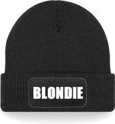 Blondie Beanie Warme Wintermuts Zwart
