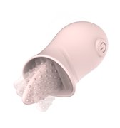 TipsToys Vibrator Bewegende Zuig Tong - Clitoris Vibrator Vrouwen Sex Toys Roze