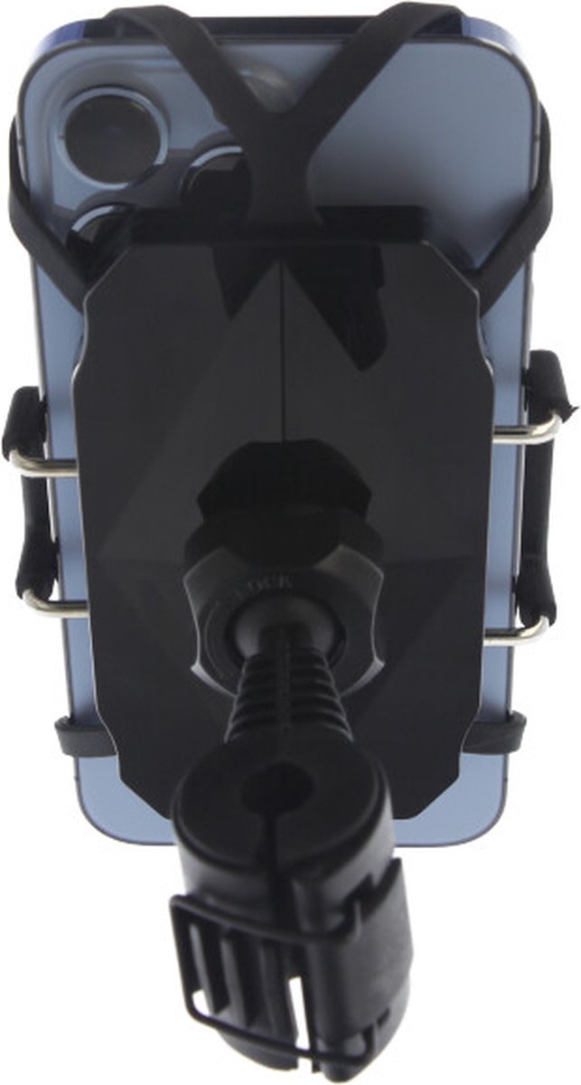 Telefoonhouder voor Scooter - Motor - MANOS LIBRES - MODEL E Pro - Windscherm Bevestiging - Universeel - Zwart - Piaggio - Vespa - Zip – foto 6