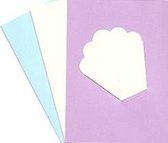 Boeketkaarten + envelop - setje van C6+vierkante kaarten