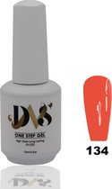 Gellak - Long Lasting One Step Gel - Cruelty Free Dierproefvrij/gifvrij - 3 in 1 gel - High Gloss - UV/LED Gel - Gel Nagels - Gellak - Kleur Coral  #134 -15ml