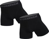 Funderwear - Heren Boxershorts 2-pack - Strak Model - Zwart - Maat XXXL