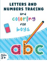 Letters and Numbers Tracing and Coloring for Boys