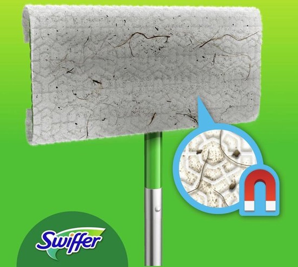 Swiffer Sweeper Dry + Wet Kit de démarrage pour serpillière et nettoyage de  sol tout usage avec chiffons résistants, comprend : 1 vadrouille, 10  recharges 
