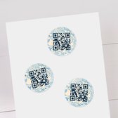 Qraphy | Vogels | Stickervel met 3 QR-codes | Stuur een Persoonlijke Videoboodschap!