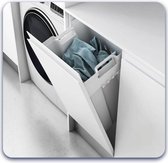 Eleganca uitneembare wasmand - 50L - wit - hoge kwaliteit kunststof - eenvoudig te monteren - met bevestigingsmateriaal
