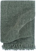 Decoways - Plaid 160x210 cm katoen donkergroen