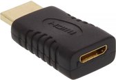 HDMI male - HDMI mini female adapter verguld