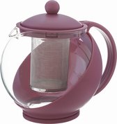 Theepot - 1.25L - Filter - bordeaux rood