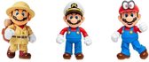 Super Mario Odyssey 3-pack luxe figurenset - beweegbaar