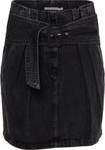 Zoe Karssen - Dames -  Indy denim rok met riem -  Zwart gewassen