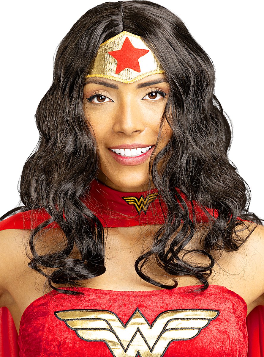 Funidelia  Kit Wonder Woman pour femme Super héros, DC Comics -  Déguisement pour Adultes et accessoires pour Halloween, carnaval et fêtes -  Taille XS - Rouge : : Jeux et Jouets