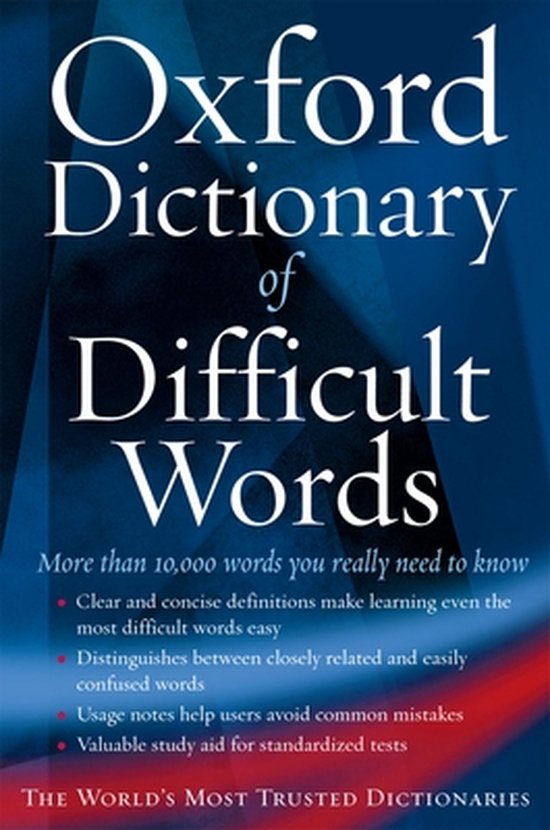Oxford Dictionary of Difficult Words 9780195173284 Archie Hobson