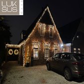 KerstXL Professionele Koppelbare Kerstverlichting - 100 LED - 10 meter warm wit - te koppelen tot 200 meter - waterdicht