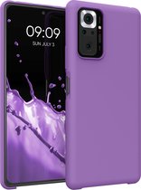 kwmobile telefoonhoesje voor Xiaomi Redmi Note 10 Pro - Hoesje met siliconen coating - Smartphone case in orchidee lila