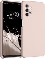 Coque kwmobile phone pour Samsung Galaxy A32 5G - Coque avec revêtement silicone - Coque smartphone en lait de coco