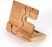 Telefoon houder - houten standaard voor mobiele telefoons - hout