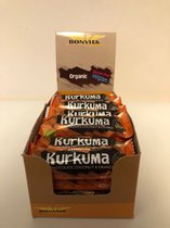 Bonvita candybar Kurkuma Coconut en Orange - 24 stuks - Vegan, biologisch en glutenvrij