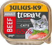 Julius K9 - Kattenvoer - Pate - Natvoer - Adult - Beef - 10 x 100g