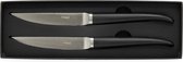 Cutipol RIB - 2 Steakmessen in giftbox - Zwart/RVS