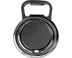 Telefoon ring – Telefoon standaard - Telefoon ring houder – Telefoon houder – Ring houder telefoon – Bieropener - Zwart