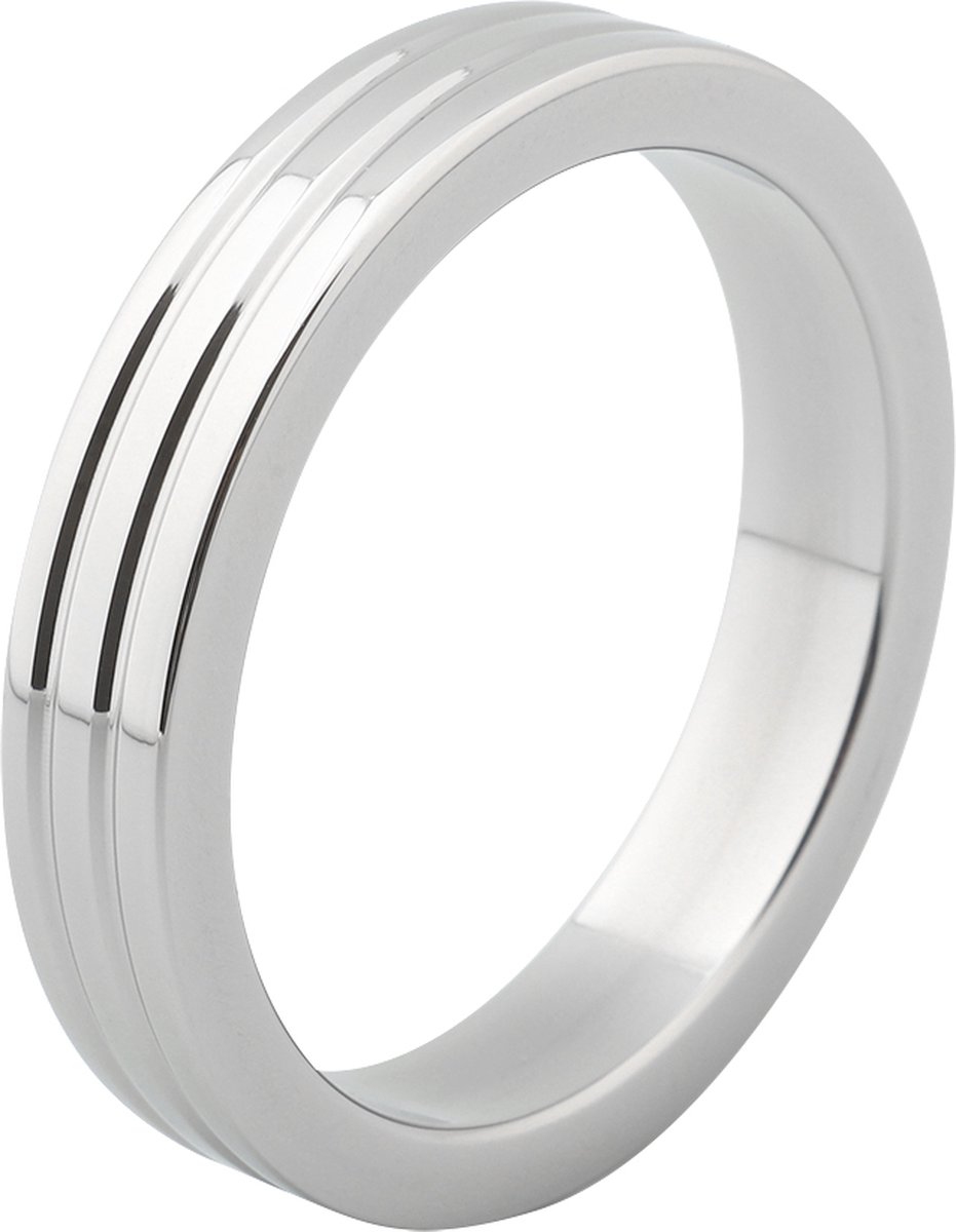 Goedkoopste Banoch - Cockring flat ribbed metal - ∅ 35 - 10 mm breed - 5 mm dik - metaal