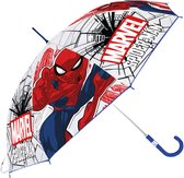 Marvel Kinderparaplu Spider-man 40 Cm Polyester Blauw/wit