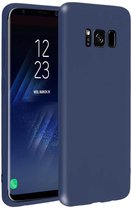 Siliconen Backcover Hoesje Samsung Galaxy S8 Plus Blauw - Telefoonhoesje - Smartphonehoesje - Zonder Screen Protector