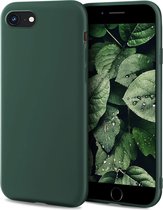 Siliconen Backcover Hoesje iPhone 8 Groen - Telefoonhoesje - Smartphonehoesje - Zonder Screen Protector