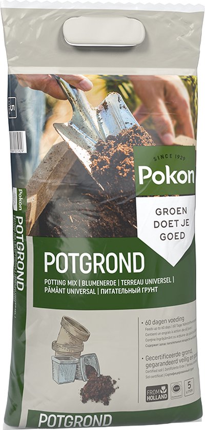 Pokon Universele Potgrond - 5l - Voor binnen en buiten - 60 dagen voeding - Potgrond universeel