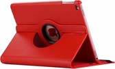 Mobigear - Tablethoes geschikt voor Apple iPad Mini 5 (2019) Hoes | Mobigear DuoStand Draaibare Bookcase - Rood