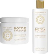 Kera Queens duo Castor - 2 producten - Shampoo - Haarmasker - botox - nieuw - verzorging - gezond - haar - voedend