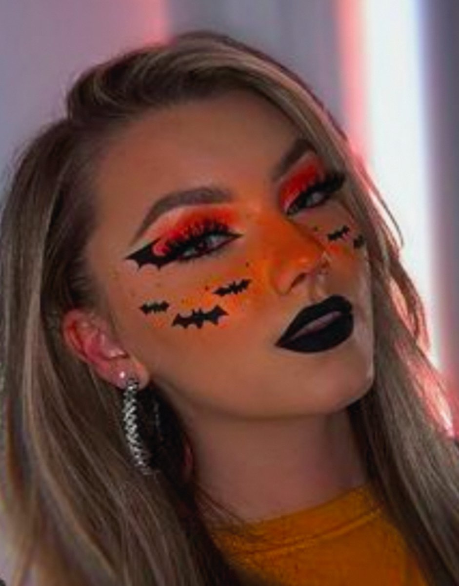 GetGlitterBaby® - Vleermuizen Tattoo Halloween Decoratie Versiering / Carnaval Schmink Make Up Plak Tattoos / Tijdelijke Tattoo / Nep Tatoeage - Batman / Vleermuizen — afbeelding 5