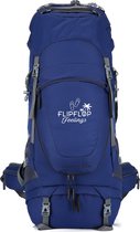 Bol.com FlipFlop Feelings 70 Liter Backpack - Blauw - Verstelbaar 60L tot 80L - Rits rondom (opent als koffer) aanbieding