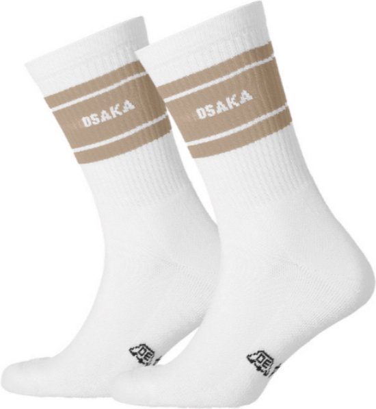 Padel sokken - Osaka - 2 paar - 45-47 - Wit / Bruin