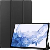 Hoes Geschikt voor Samsung Galaxy Tab S8 - 11 inch - Perfecte pasvorm - Slaap/Wake functie – Diverse kijkhoeken – Zwart