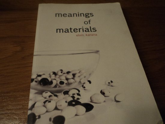 Meanings of materials - cover