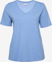 EVIVA - T-shirt korte mouw met v-hals - blauw